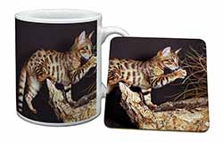 A Gorgeous Bengal Kitten Mug and Coaster Set