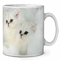 White Chinchilla Kittens Ceramic 10oz Coffee Mug/Tea Cup