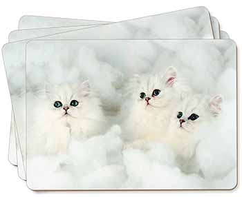 White Chinchilla Kittens Picture Placemats in Gift Box