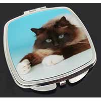 Beautiful Birman Cat Make-Up Compact Mirror