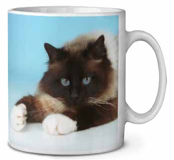 Beautiful Birman Cat Ceramic 10oz Coffee Mug/Tea Cup