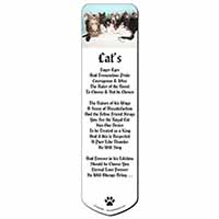 Cute Norwegian Forest Kittens Bookmark, Book mark, Printed full colour