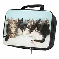 Cute Norwegian Forest Kittens Black Insulated School Lunch Box/Picnic Bag