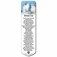 Gorgeous Birman Cats Bookmark, Book mark, Printed full colour