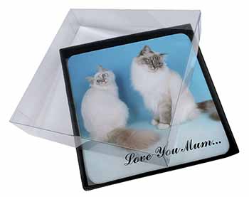 4x Birman Cat Print 