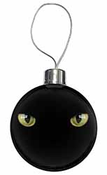 Black Cats Night Eyes Christmas Bauble
