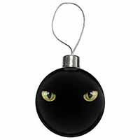 Black Cats Night Eyes Christmas Bauble