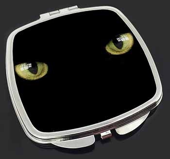 Black Cats Night Eyes Make-Up Compact Mirror