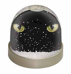 Black Cats Night Eyes Snow Globe Photo Waterball