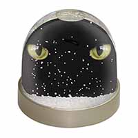 Black Cats Night Eyes Snow Globe Photo Waterball