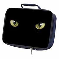 Black Cats Night Eyes Navy Insulated School Lunch Box/Picnic Bag