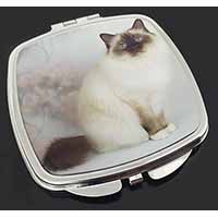 Birman Cat Make-Up Compact Mirror