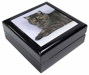 Exotic Smoke Cat Keepsake/Jewellery Box