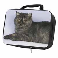 Exotic Smoke Cat Black Insulated School Lunch Box/Picnic Bag