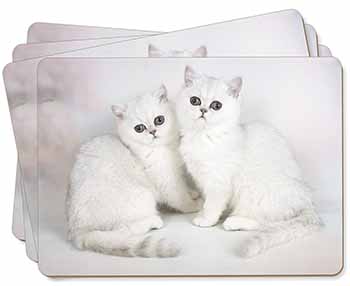 Exotic White Kittens Picture Placemats in Gift Box