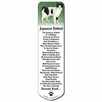 Japanese Bobtail Cat Bookmark, Book mark, Printed full colour