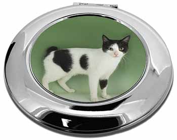 Japanese Bobtail Cat Make-Up Round Compact Mirror