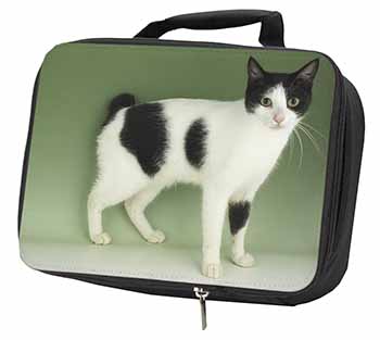 Japanese Bobtail Cat Black Insulated School Lunch Box/Picnic Bag