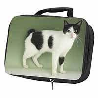 Japanese Bobtail Cat Black Insulated School Lunch Box/Picnic Bag