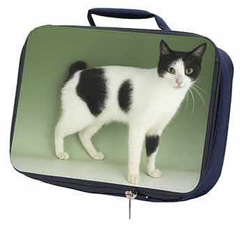 Japanese Bobtail Cat Navy Insulated School Lunch Box/Picnic Bag