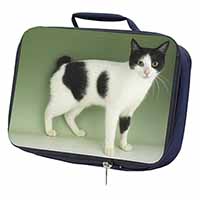 Japanese Bobtail Cat Navy Insulated School Lunch Box/Picnic Bag