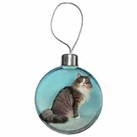 Norwegian Forest Cat Christmas Bauble