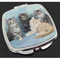 Cute Fluffy Kittens Make-Up Compact Mirror