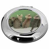 Cute Ocicat Kittens Make-Up Round Compact Mirror