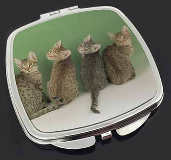Cute Ocicat Kittens Make-Up Compact Mirror