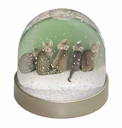 Cute Ocicat Kittens Snow Globe Photo Waterball