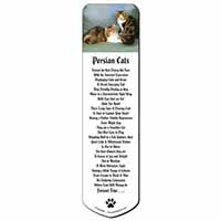 Tabby Tortie Persian Cats Bookmark, Book mark, Printed full colour