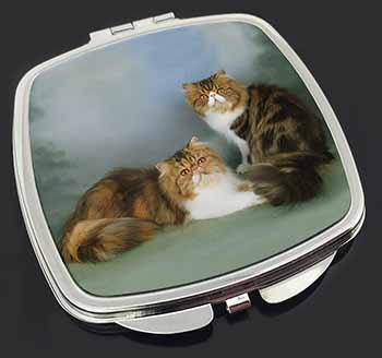 Tabby Tortie Persian Cats Make-Up Compact Mirror