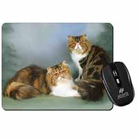 Tabby Tortie Persian Cats Computer Mouse Mat