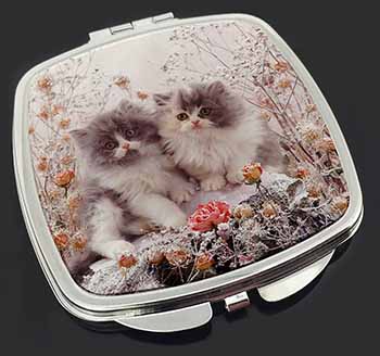 Persian Kittens by Roses Make-Up Compact Mirror