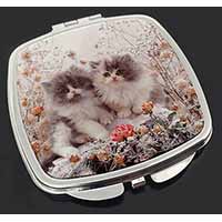 Persian Kittens by Roses Make-Up Compact Mirror