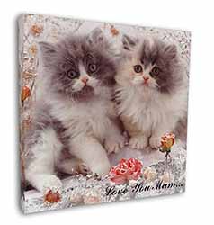 Persian Kittens by Roses 