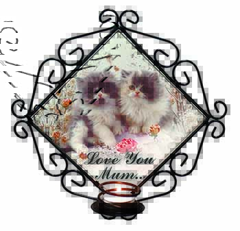 Persian Kittens by Roses 