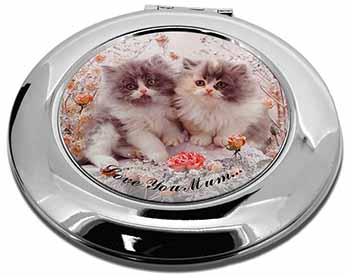 Persian Kittens by Roses 