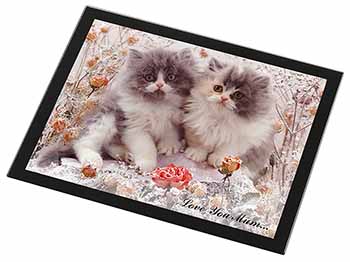 Persian Kittens by Roses 