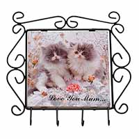 Persian Kittens by Roses 