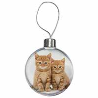 Ginger Kittens Christmas Bauble