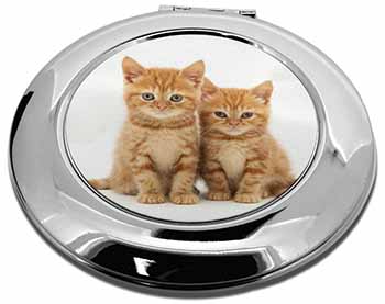 Ginger Kittens Make-Up Round Compact Mirror