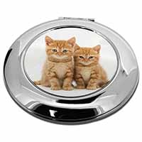 Ginger Kittens Make-Up Round Compact Mirror