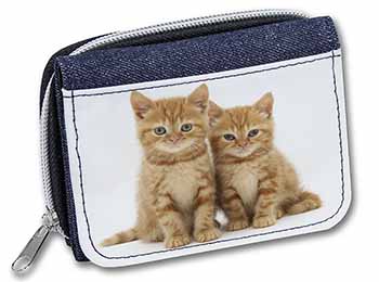 Ginger Kittens Unisex Denim Purse Wallet