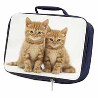 Ginger Kittens Navy Insulated School Lunch Box/Picnic Bag