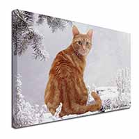 Ginger Snow Cat 