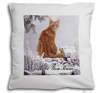 Ginger Snow Cat 