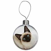 Siamese Cat Christmas Bauble