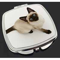 Siamese Cat Make-Up Compact Mirror