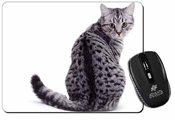 Silver Spot Tabby Cat Computer Mouse Mat